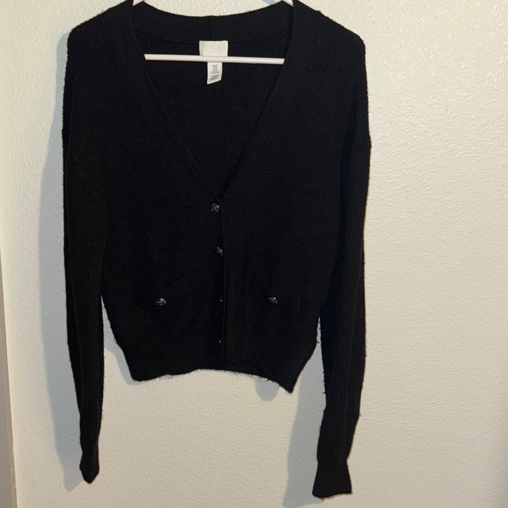 H&M Black Women's Cardigan Sweater
